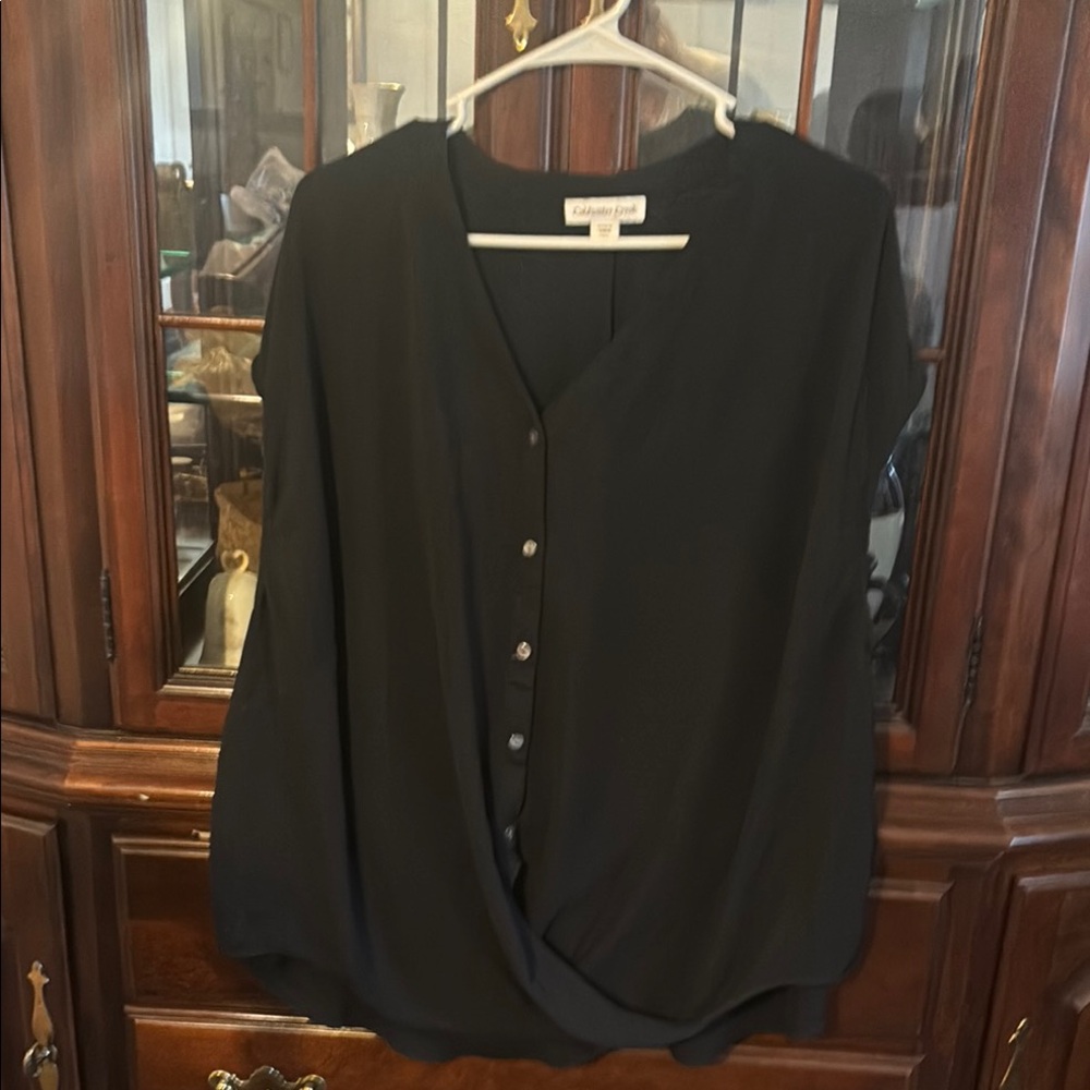 Calvin Klein Women's Black Tops